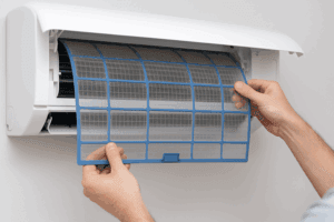 Filtre d'une climatisation air air ouverte