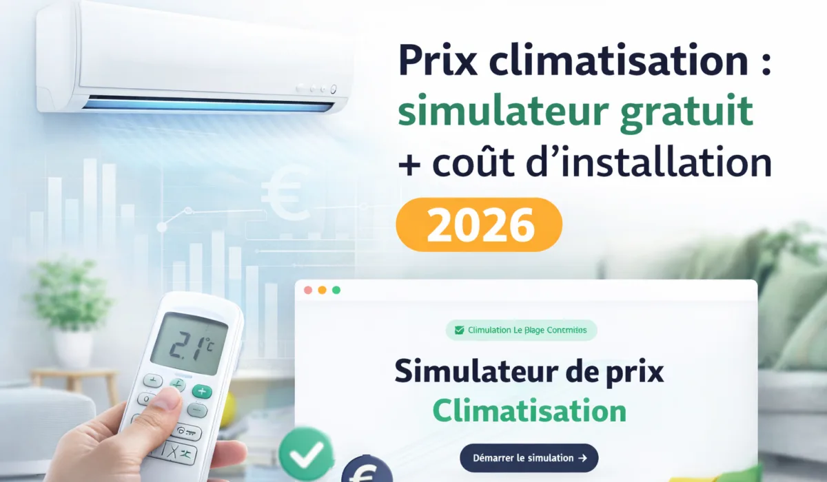 Prix climatisation 2026 : simulateur gratuit et coût d'installation détaillé